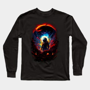 Space Exploration, Cosmos Atmosphere. Long Sleeve T-Shirt